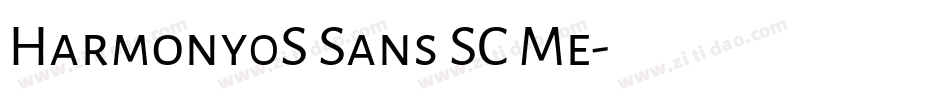 Harmony0S Sans SC Me字体转换